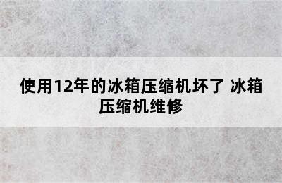 使用12年的冰箱压缩机坏了 冰箱压缩机维修